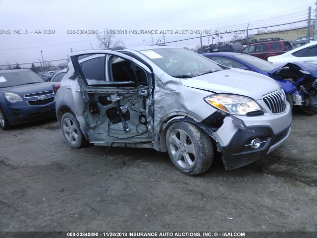 KL4CJGSBXGB597992 - 2016 BUICK ENCORE SILVER photo 1