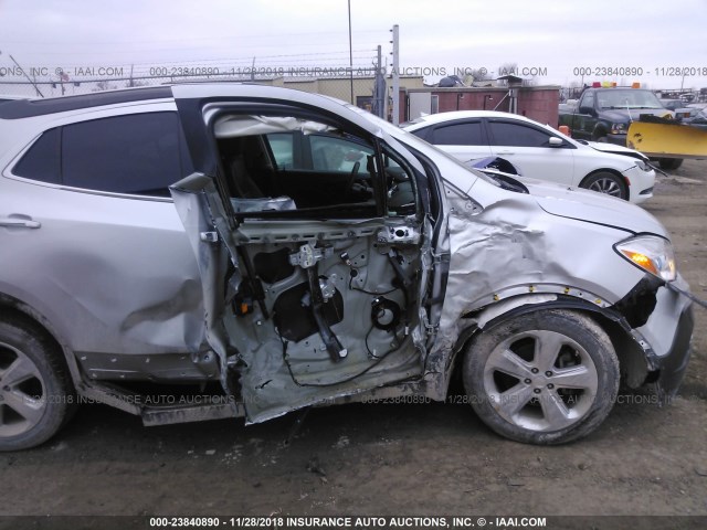 KL4CJGSBXGB597992 - 2016 BUICK ENCORE SILVER photo 6