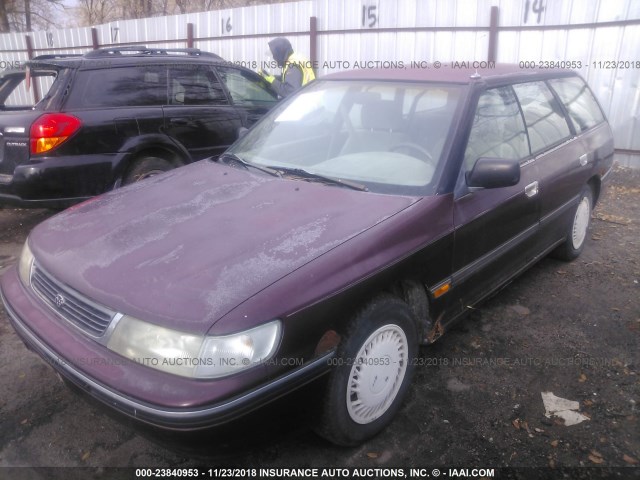 4S3BJ6335R6942134 - 1994 SUBARU LEGACY L/L ALPINE PURPLE photo 2