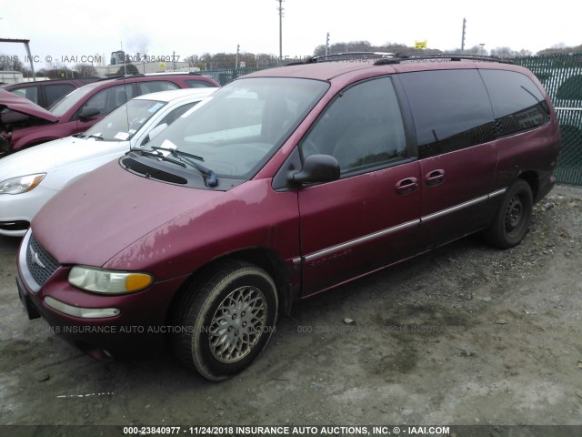 1C4GP54L0WB546273 - 1998 CHRYSLER TOWN & COUNTRY LX RED photo 2
