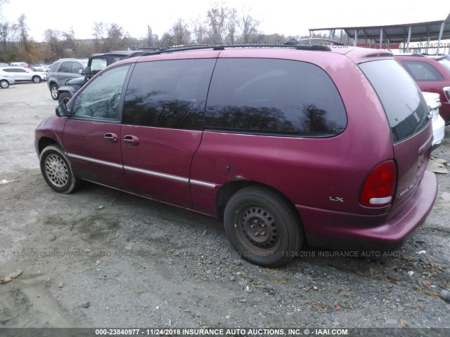 1C4GP54L0WB546273 - 1998 CHRYSLER TOWN & COUNTRY LX RED photo 3