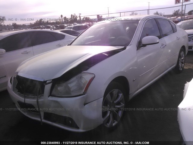 JNKAY01FX6M250037 - 2006 INFINITI M35 SPORT WHITE photo 2