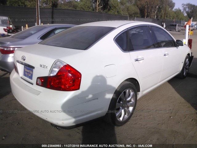 JNKAY01FX6M250037 - 2006 INFINITI M35 SPORT WHITE photo 4