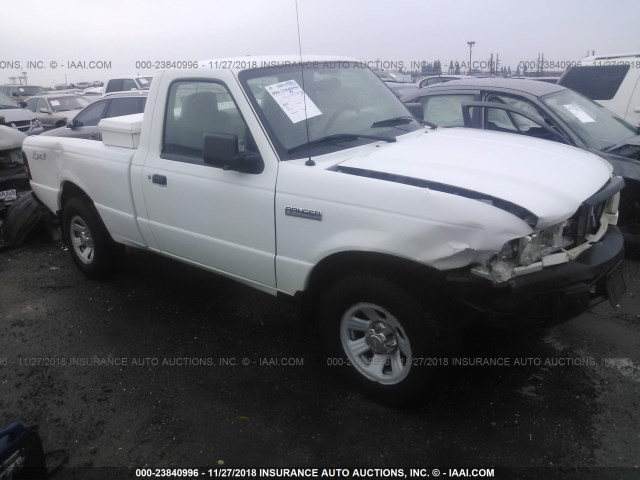 1FTYR11U27PA47001 - 2007 FORD RANGER WHITE photo 1