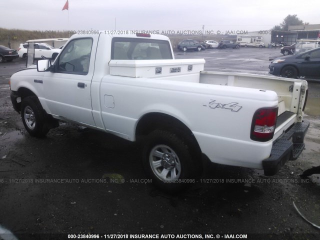 1FTYR11U27PA47001 - 2007 FORD RANGER WHITE photo 3