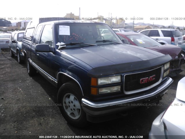 1GDEK19KXSE541438 - 1995 GMC SIERRA K1500 BLUE photo 1