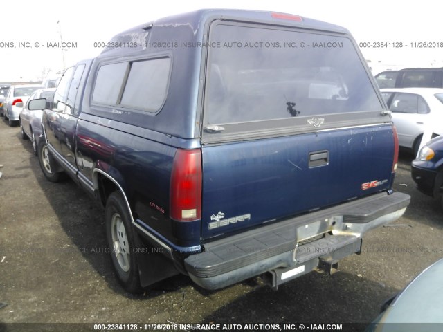 1GDEK19KXSE541438 - 1995 GMC SIERRA K1500 BLUE photo 3