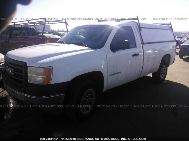 1GTEK14C98Z291437 - 2008 GMC SIERRA K1500 WHITE photo 2