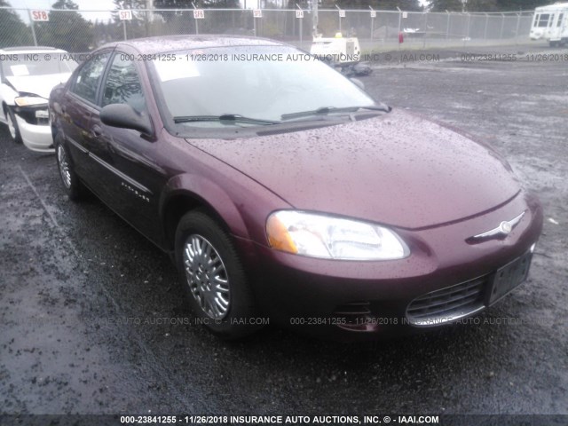 1C3EL46X41N718880 - 2001 CHRYSLER SEBRING LX MAROON photo 1