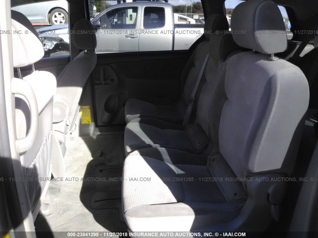 5TDZK23C28S204097 - 2008 TOYOTA SIENNA CE/LE SILVER photo 8