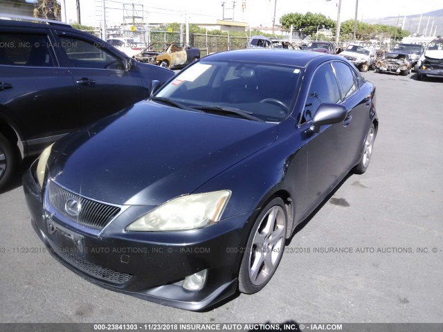 JTHBK262072052863 - 2007 LEXUS IS 250 GRAY photo 2