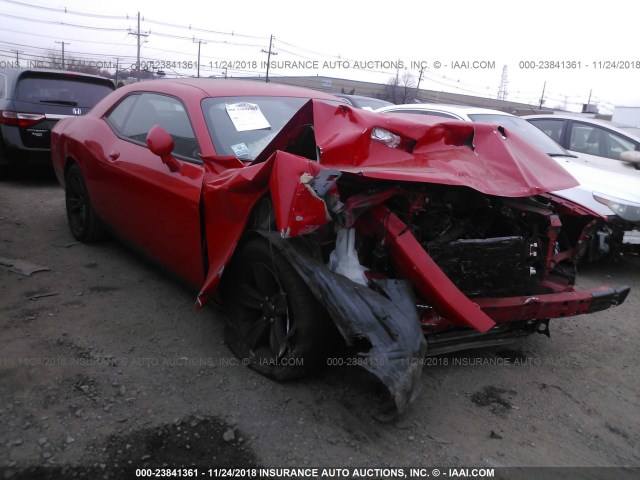 2C3CDZAGXFH868999 - 2015 DODGE CHALLENGER SXT RED photo 1