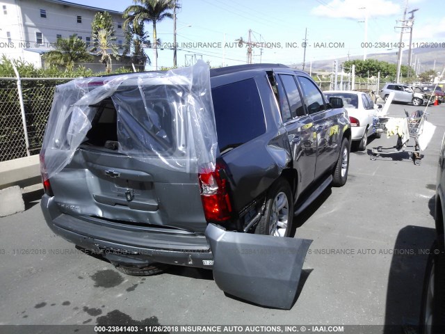 1GNSCBKC2JR363598 - 2018 CHEVROLET TAHOE C1500 LT GRAY photo 4