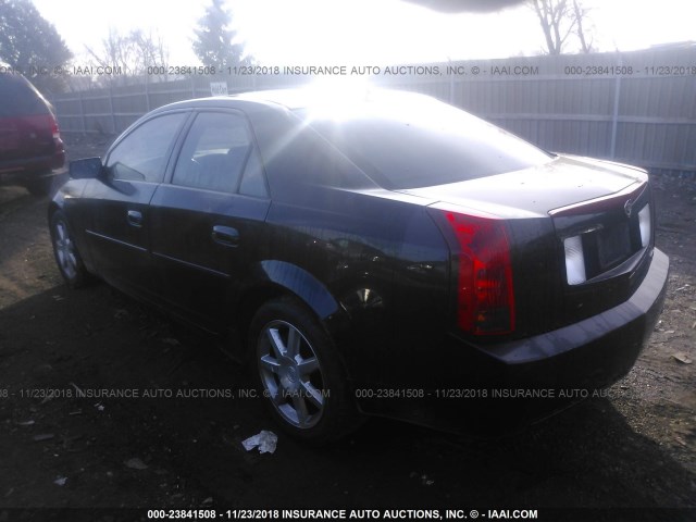 1G6DP567350179577 - 2005 CADILLAC CTS HI FEATURE V6 BLACK photo 3