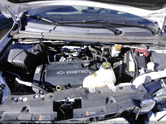 1G1JA6SH7F4172611 - 2015 CHEVROLET SONIC LS 白色 照片 10