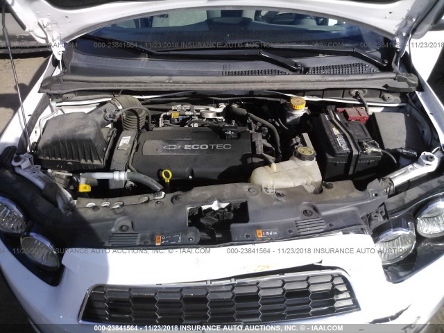 1G1JA6SH9F4170696 - 2015 CHEVROLET SONIC LS 白色 照片 10
