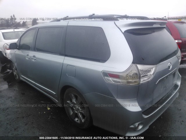 5TDXK3DC8BS128209 - 2011 TOYOTA SIENNA SPORT SILVER photo 3