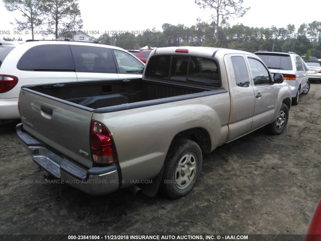 5TETX22N96Z213924 - 2006 TOYOTA TACOMA ACCESS CAB ოქროსფერი ფოტო 4