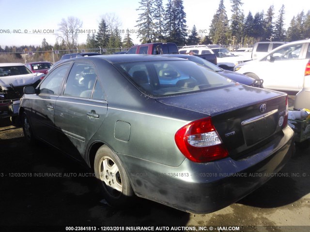 4T1BF32KX3U558955 - 2003 TOYOTA CAMRY LE/XLE/SE GREEN photo 3