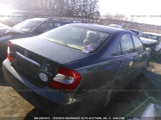4T1BF32KX3U558955 - 2003 TOYOTA CAMRY LE/XLE/SE GREEN photo 4