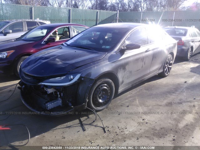 1C3CCCBG8FN667639 - 2015 CHRYSLER 200 S GRAY photo 2