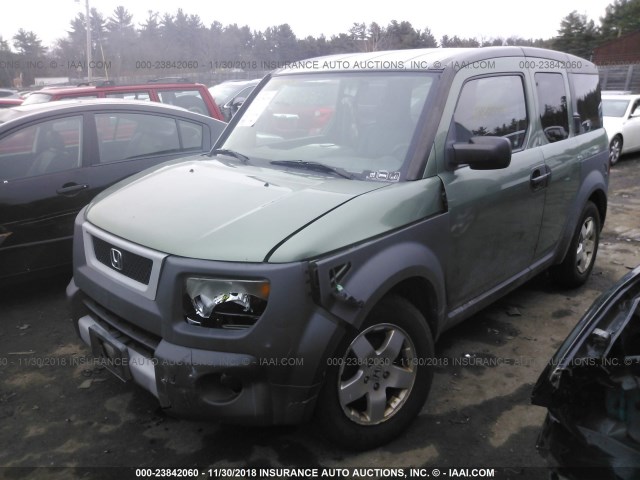 5J6YH186X3L020831 - 2003 HONDA ELEMENT EX GREEN photo 2