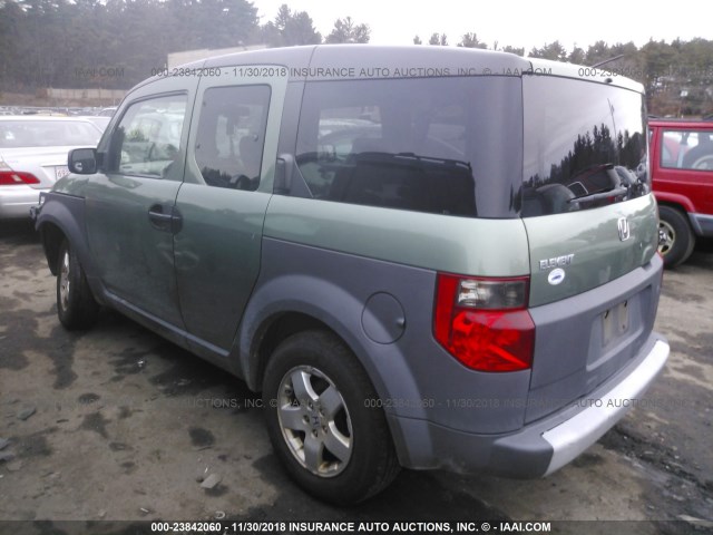 5J6YH186X3L020831 - 2003 HONDA ELEMENT EX GREEN photo 3