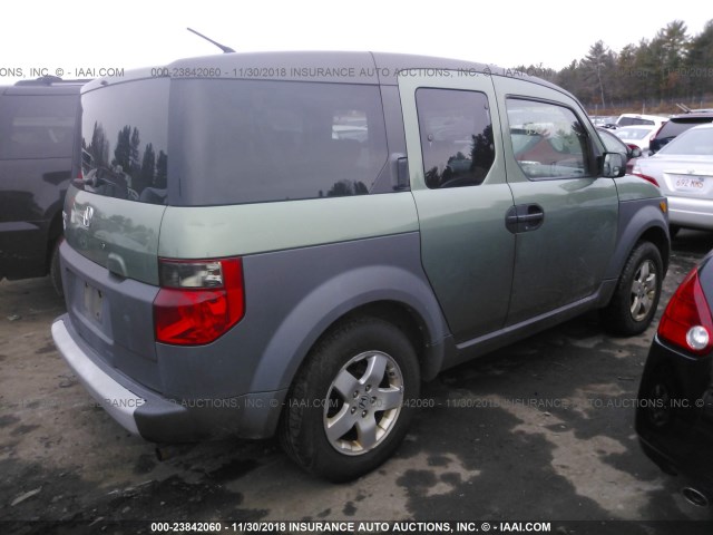 5J6YH186X3L020831 - 2003 HONDA ELEMENT EX GREEN photo 4