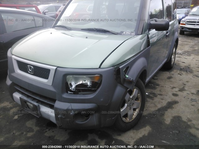 5J6YH186X3L020831 - 2003 HONDA ELEMENT EX GREEN photo 6