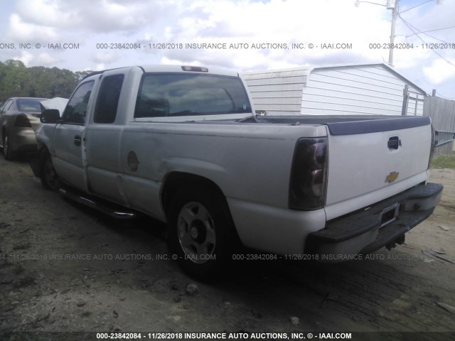 1GCEC19X15Z170082 - 2005 CHEVROLET SILVERADO C1500 WHITE photo 3