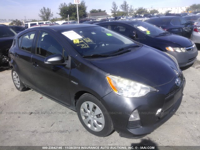 JTDKDTB36D1546999 - 2013 TOYOTA PRIUS C GRAY photo 1