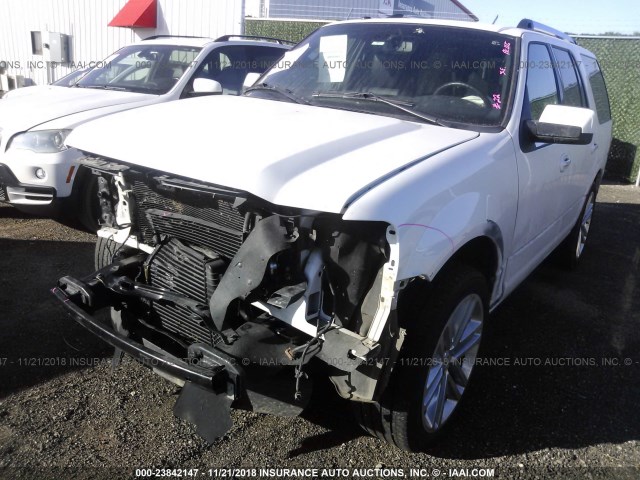 1FMJU1KT3FEF02126 - 2015 FORD EXPEDITION LIMITED WHITE photo 2