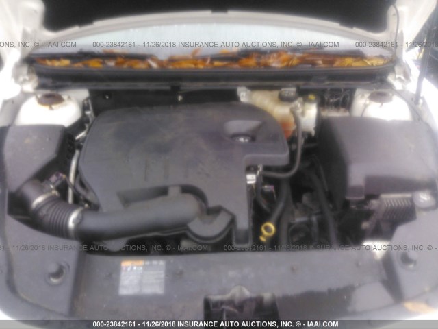 1G1ZC5EU4BF389564 - 2011 CHEVROLET MALIBU 1LT WHITE photo 10