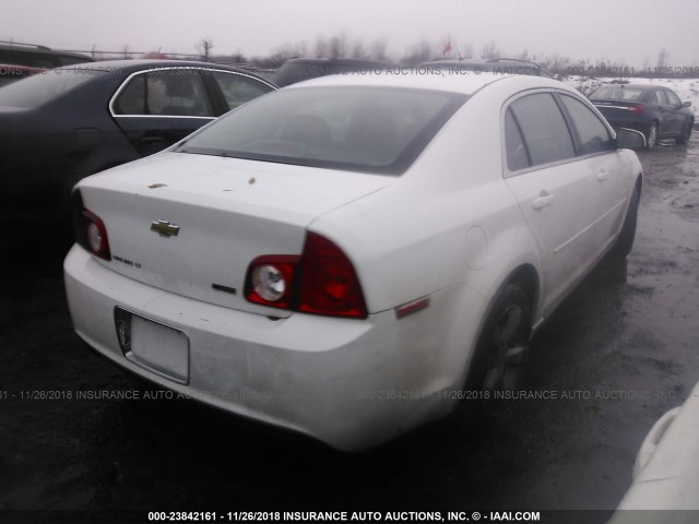 1G1ZC5EU4BF389564 - 2011 CHEVROLET MALIBU 1LT WHITE photo 4
