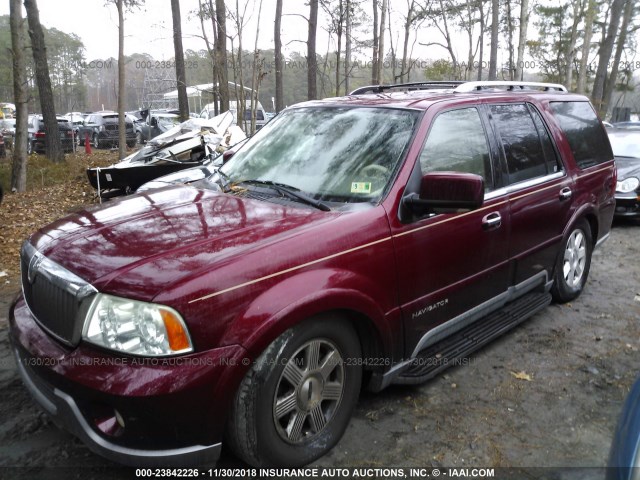 5LMFU28RX4LJ30488 - 2004 LINCOLN NAVIGATOR 红色 照片 2