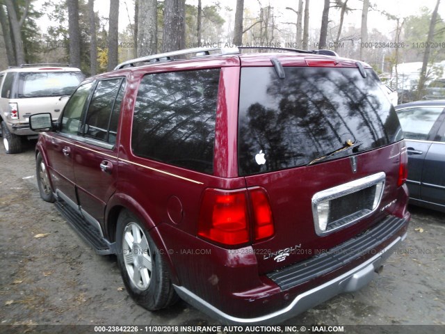 5LMFU28RX4LJ30488 - 2004 LINCOLN NAVIGATOR 红色 照片 3