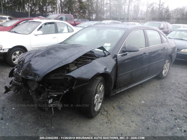 2G1WB5E35G1108108 - 2016 CHEVROLET IMPALA LIMITED LT BLACK photo 2