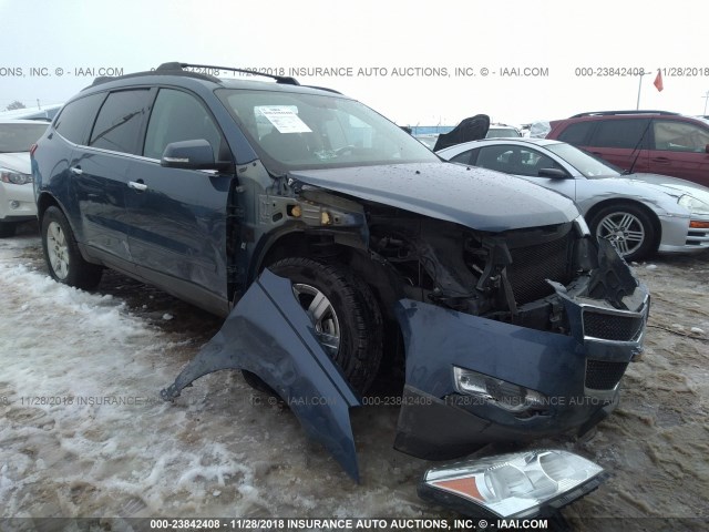 1GNKVGED2CJ286390 - 2012 CHEVROLET TRAVERSE LT BLUE photo 1