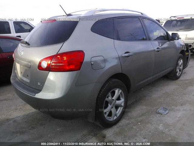 JN8AS58T28W301621 - 2008 NISSAN ROGUE S/SL GRAY photo 4