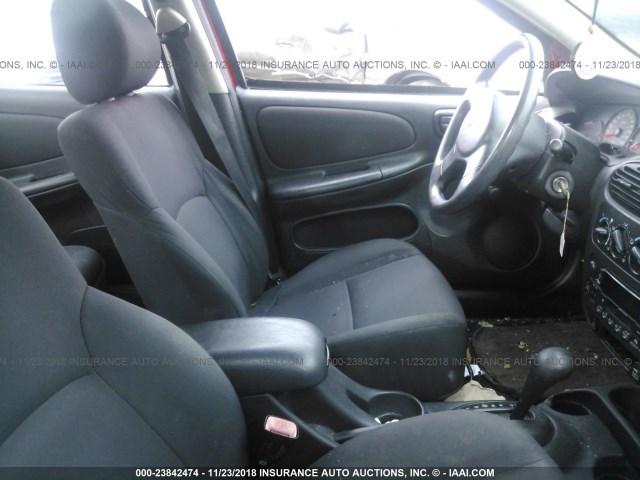 1B3ES26C64D623006 - 2004 DODGE NEON SE RED photo 5