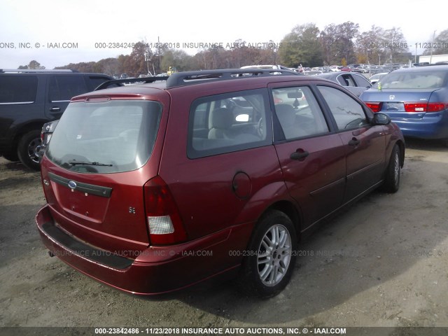 1FAFP36312W230709 - 2002 FORD FOCUS SE/SE COMFORT/ZTW/SE SPRT RED photo 4