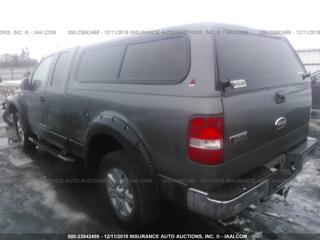 1FTPX14V18FB88719 - 2008 FORD F150 GRAY photo 3