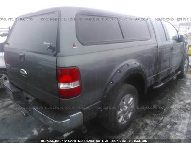 1FTPX14V18FB88719 - 2008 FORD F150 GRAY photo 4