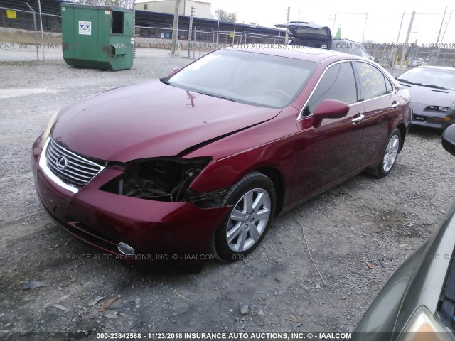 JTHBJ46GX92311131 - 2009 LEXUS ES 350 MAROON photo 2