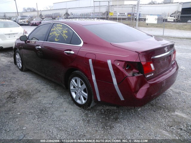 JTHBJ46GX92311131 - 2009 LEXUS ES 350 MAROON photo 3