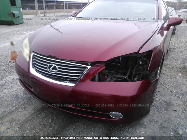 JTHBJ46GX92311131 - 2009 LEXUS ES 350 MAROON photo 6