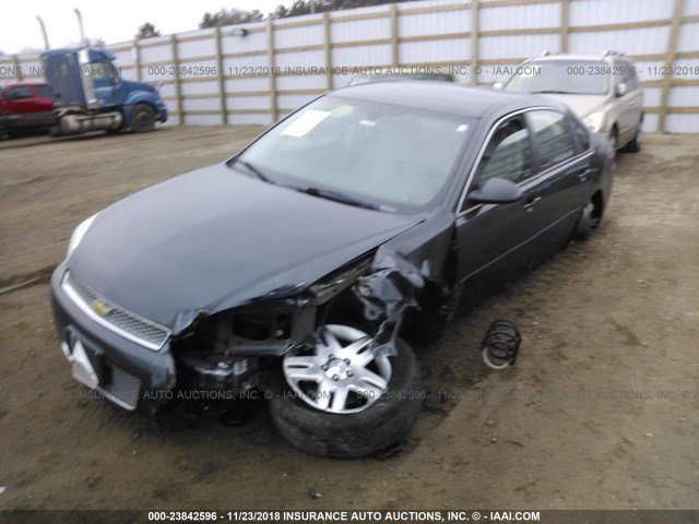 2G1WB5E37F1163383 - 2015 CHEVROLET IMPALA LIMITED LT BLACK photo 2