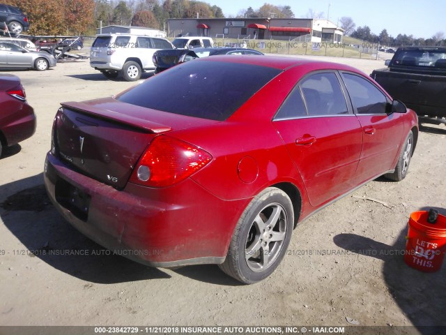 1G2ZG58N674238099 - 2007 PONTIAC G6 SE MAROON photo 4