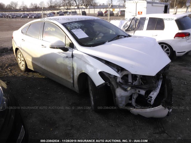 1FA6P0G78E5373067 - 2014 FORD FUSION S WHITE photo 1