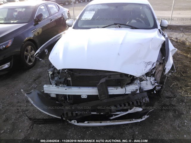 1FA6P0G78E5373067 - 2014 FORD FUSION S WHITE photo 6